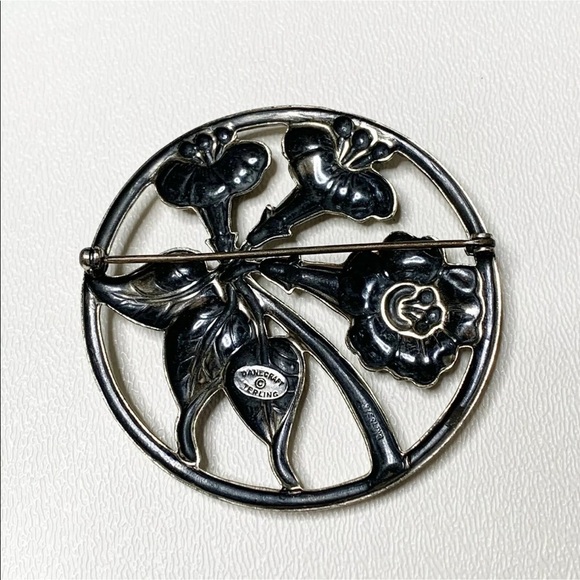 Danecraft Floral Brooch Sterling Silver - Picture 4 of 6